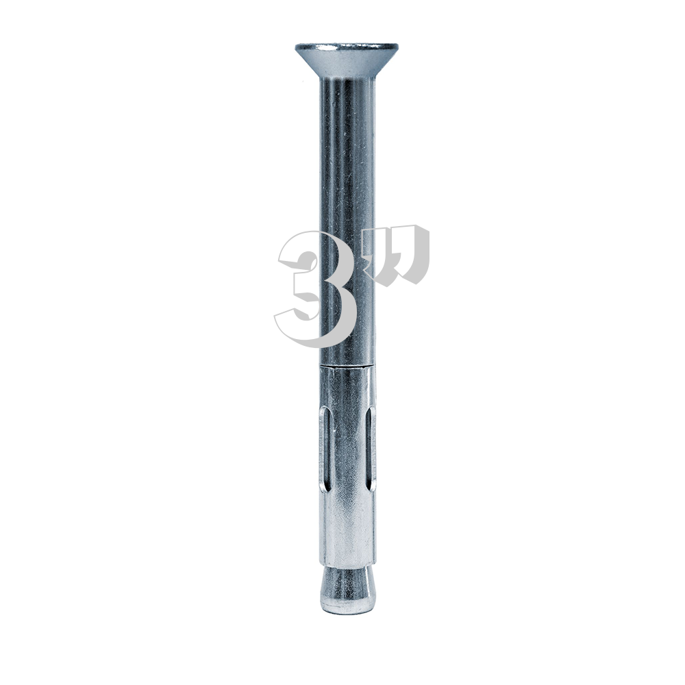 Sleeve Anchor, Flat Head, 3/8" x 3" 304 Stainless Steel MPN FSAX3830